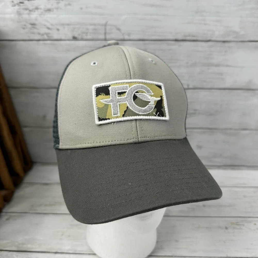 Patagonia Hat Snapback Trucker Cap Mens Fletcher Chouinard FC Outdoor Gray